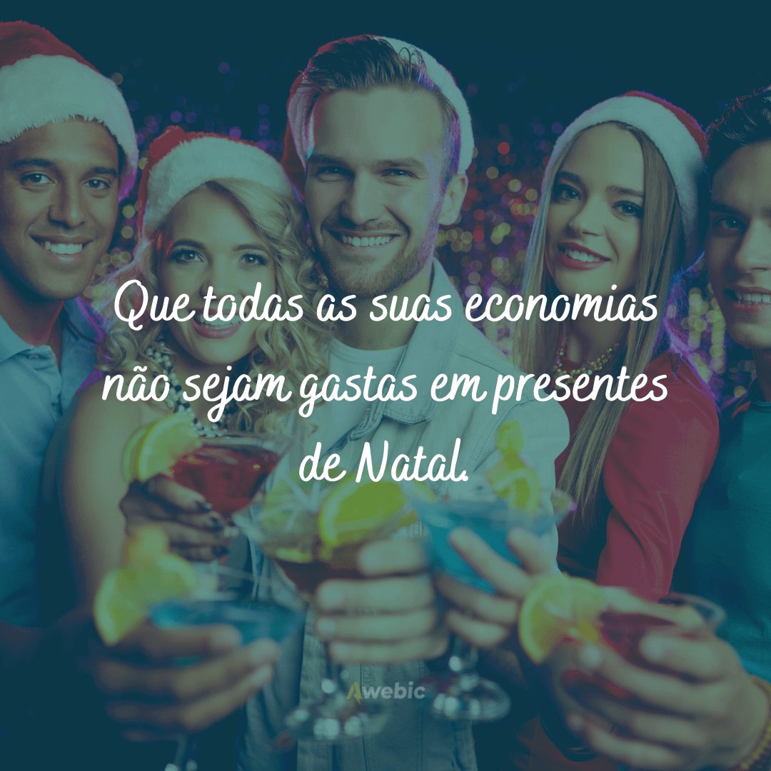 frases engraçadas para caixinhas de Natal