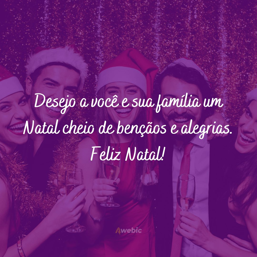 frases doces de Natal para familiares