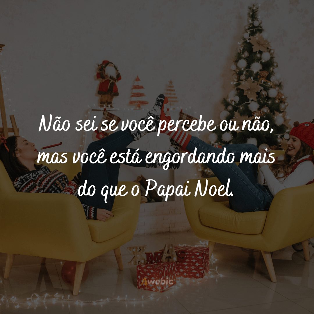 frases engraçadas para caixinhas de Natal