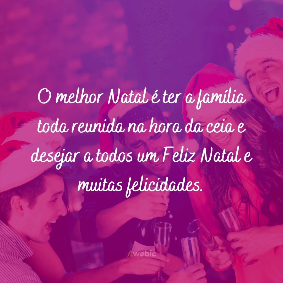 frases doces de Natal para familiares