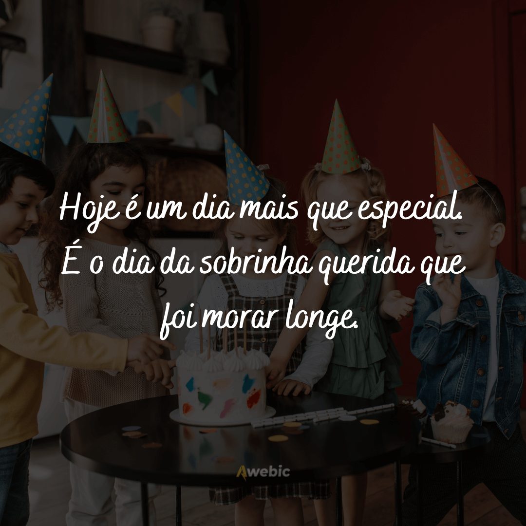 Mensagens de aniversário para sobrinha