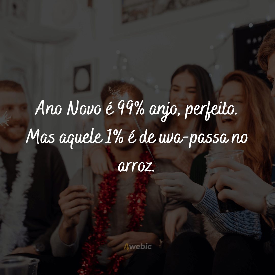 Frases engraçadas de Ano Novo