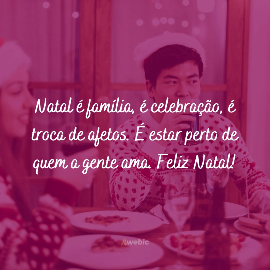 frases doces de Natal para familiares