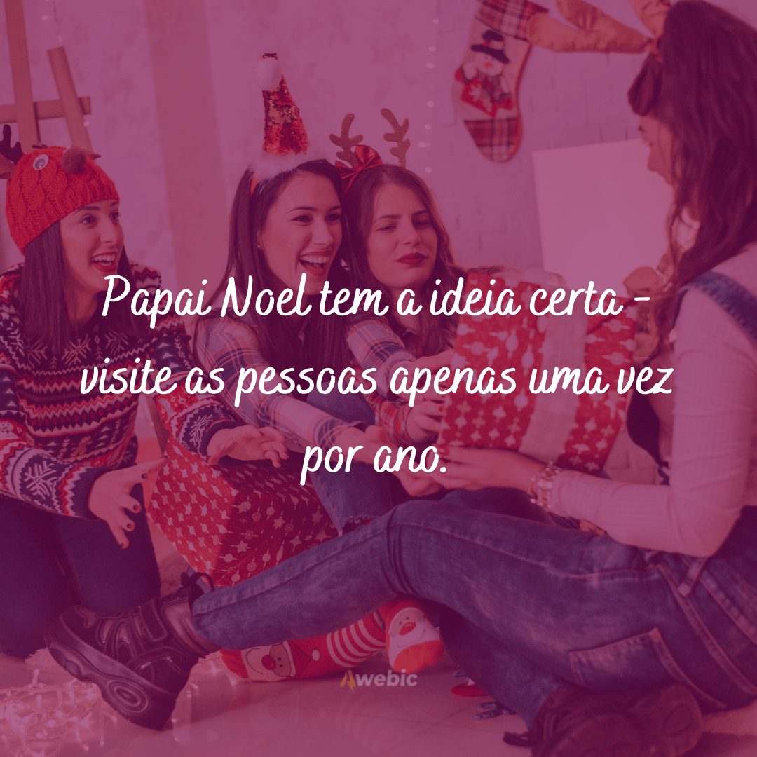 frases engraçadas para caixinhas de Natal