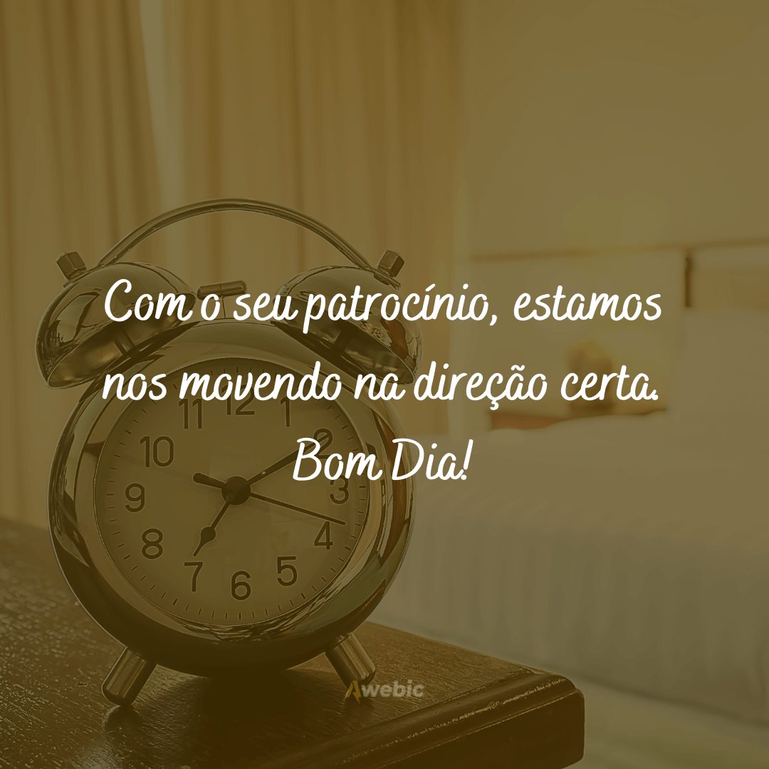 frases de bom dia para cliente