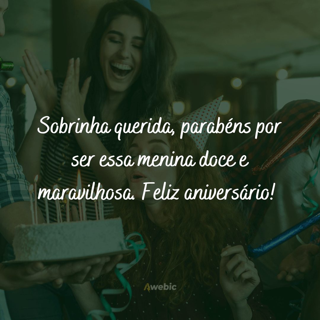 Mensagens de aniversário para sobrinha