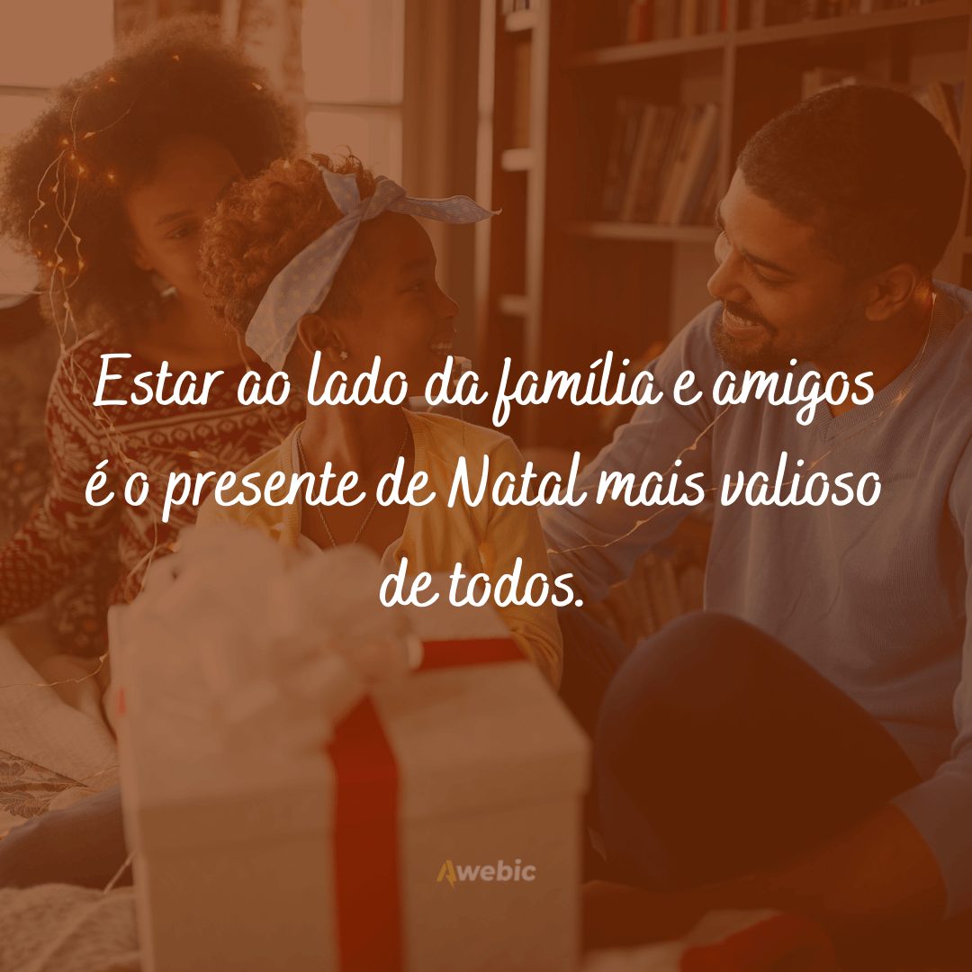 frases doces de Natal para familiares