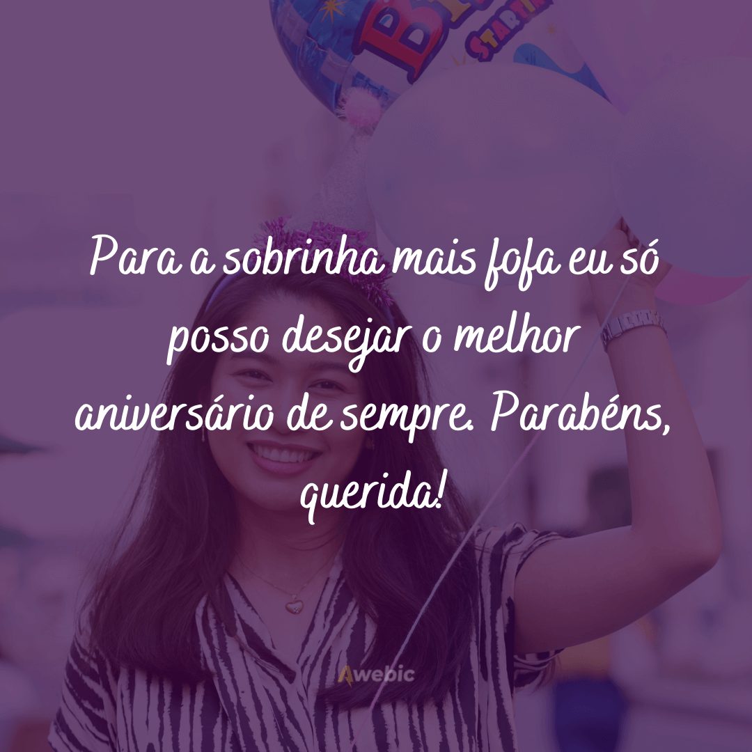 Mensagens de aniversário para sobrinha