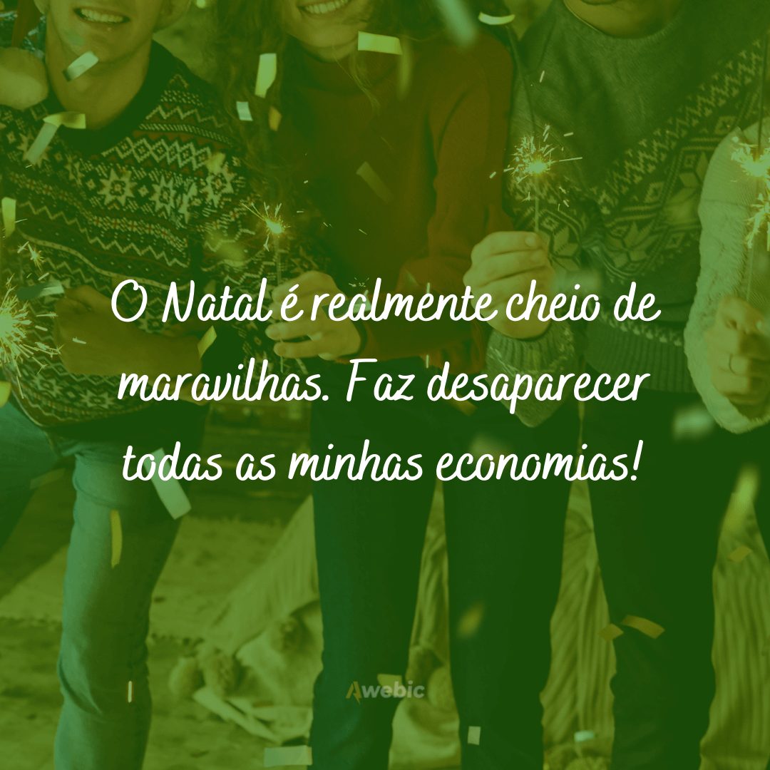 frases engraçadas para caixinhas de Natal