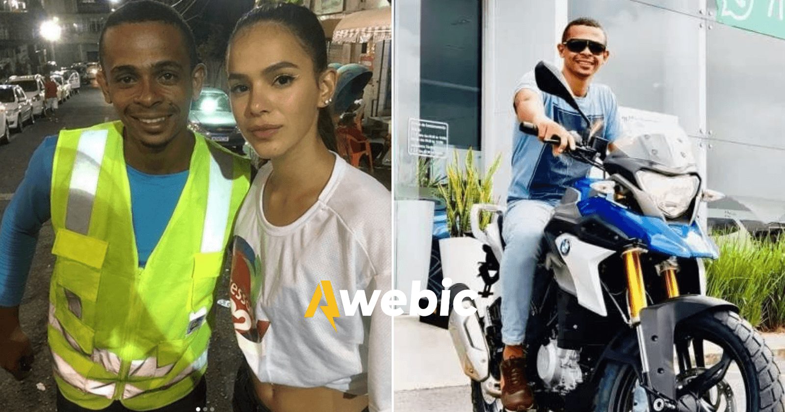 Mototáxi filmado por Bruna Marquezine realiza sonho, se forma e compra BMW