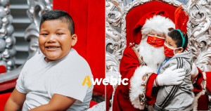 Menino com câncer ganha dia inesquecível com Papai Noel no ‘Polo Norte’