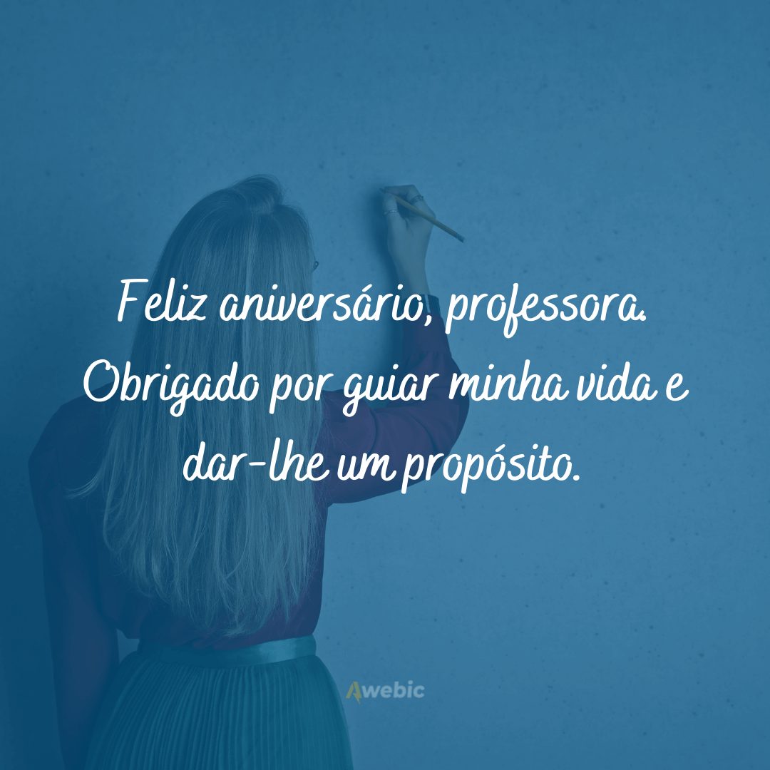 Frases de aniversário para professora