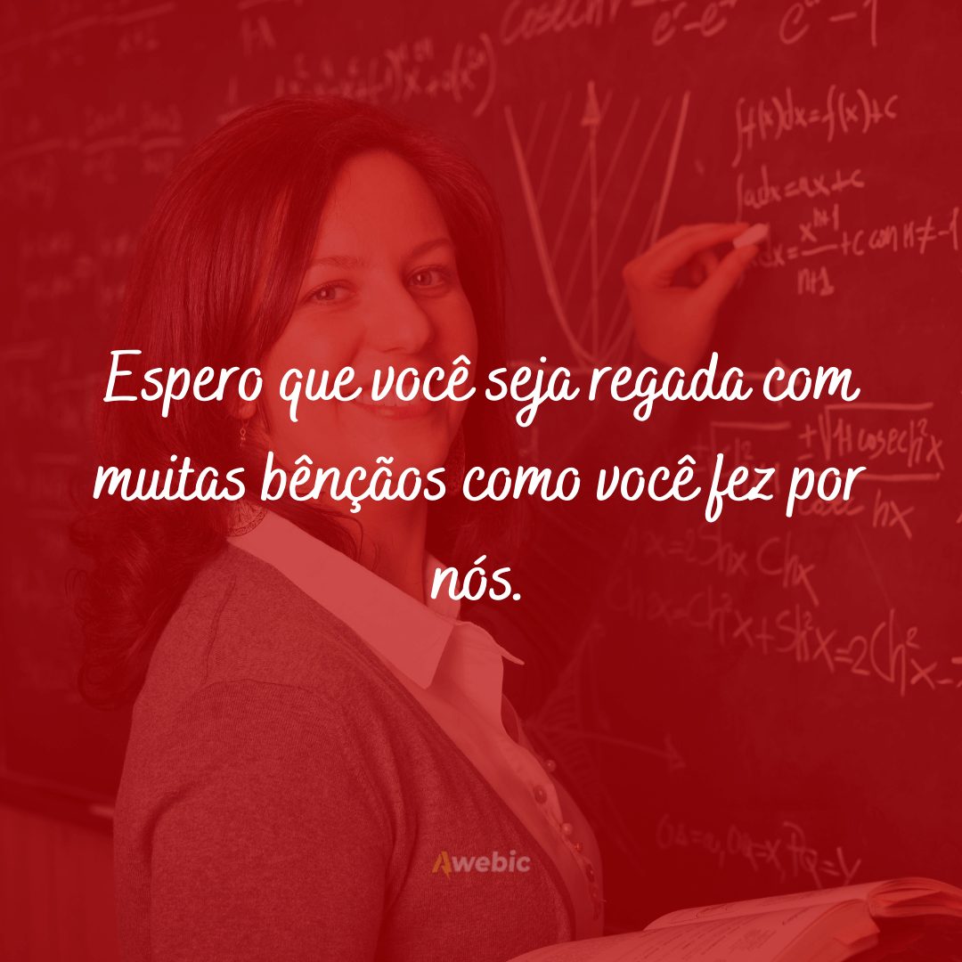 Frases de aniversário para professora