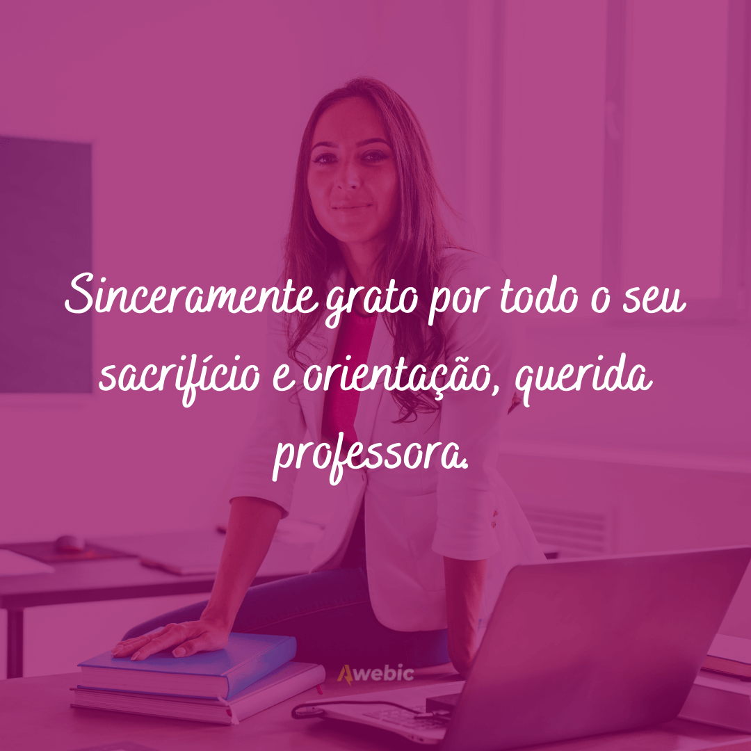 Frases de aniversário para professora