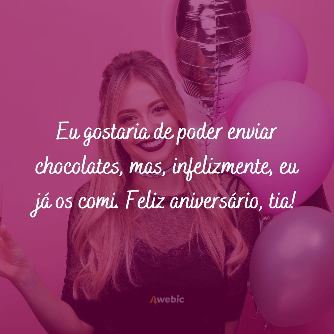 frases de aniversário para tia