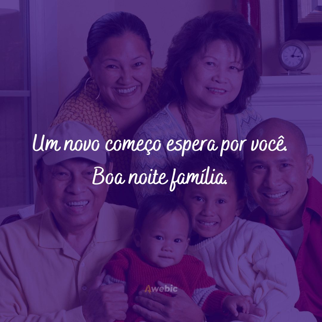 mensagens de boa noite para família