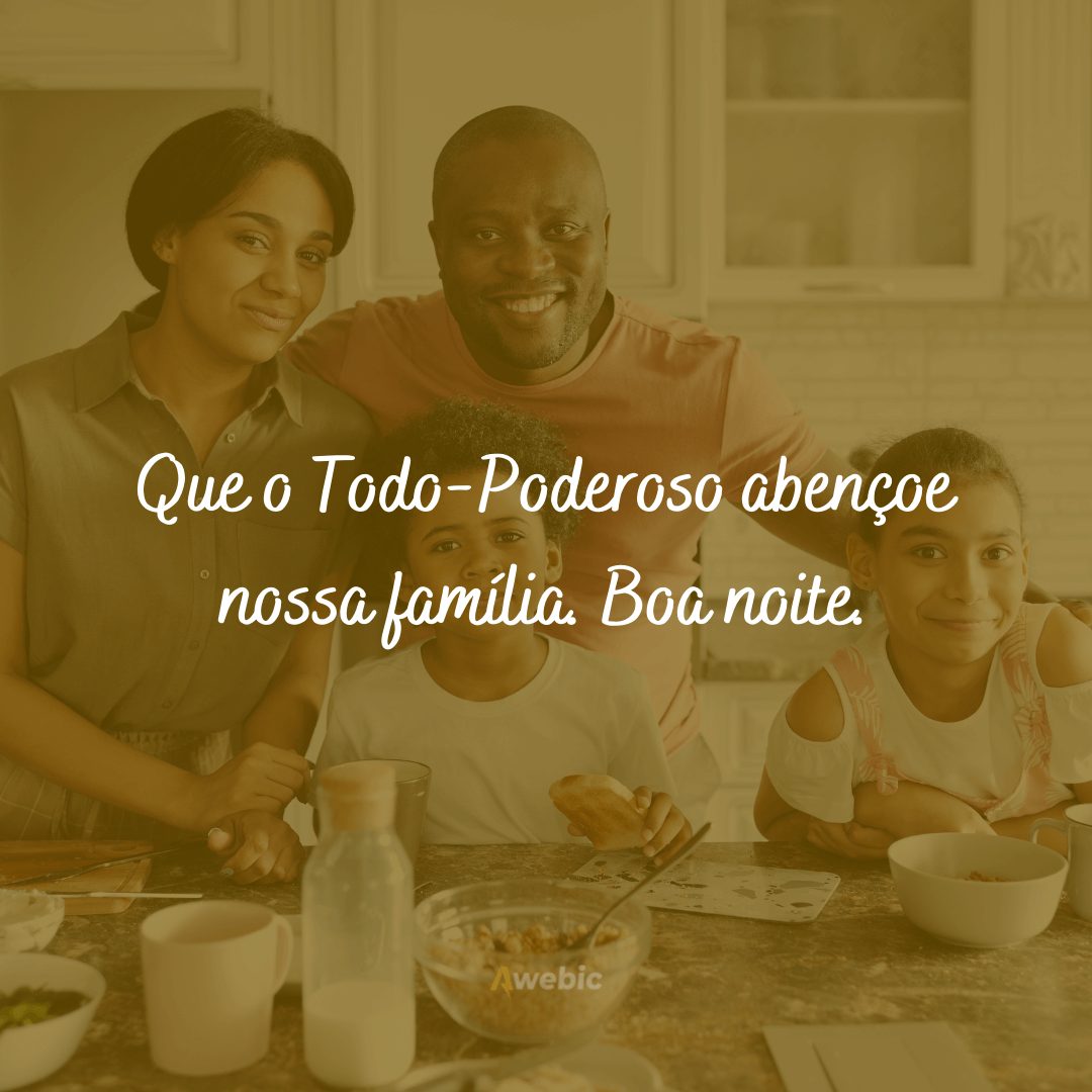 mensagens de boa noite para família