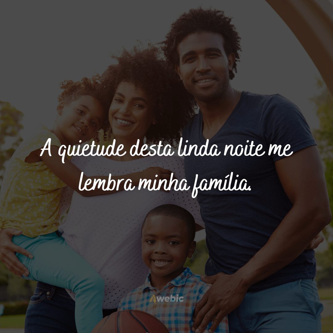 mensagens de boa noite para família