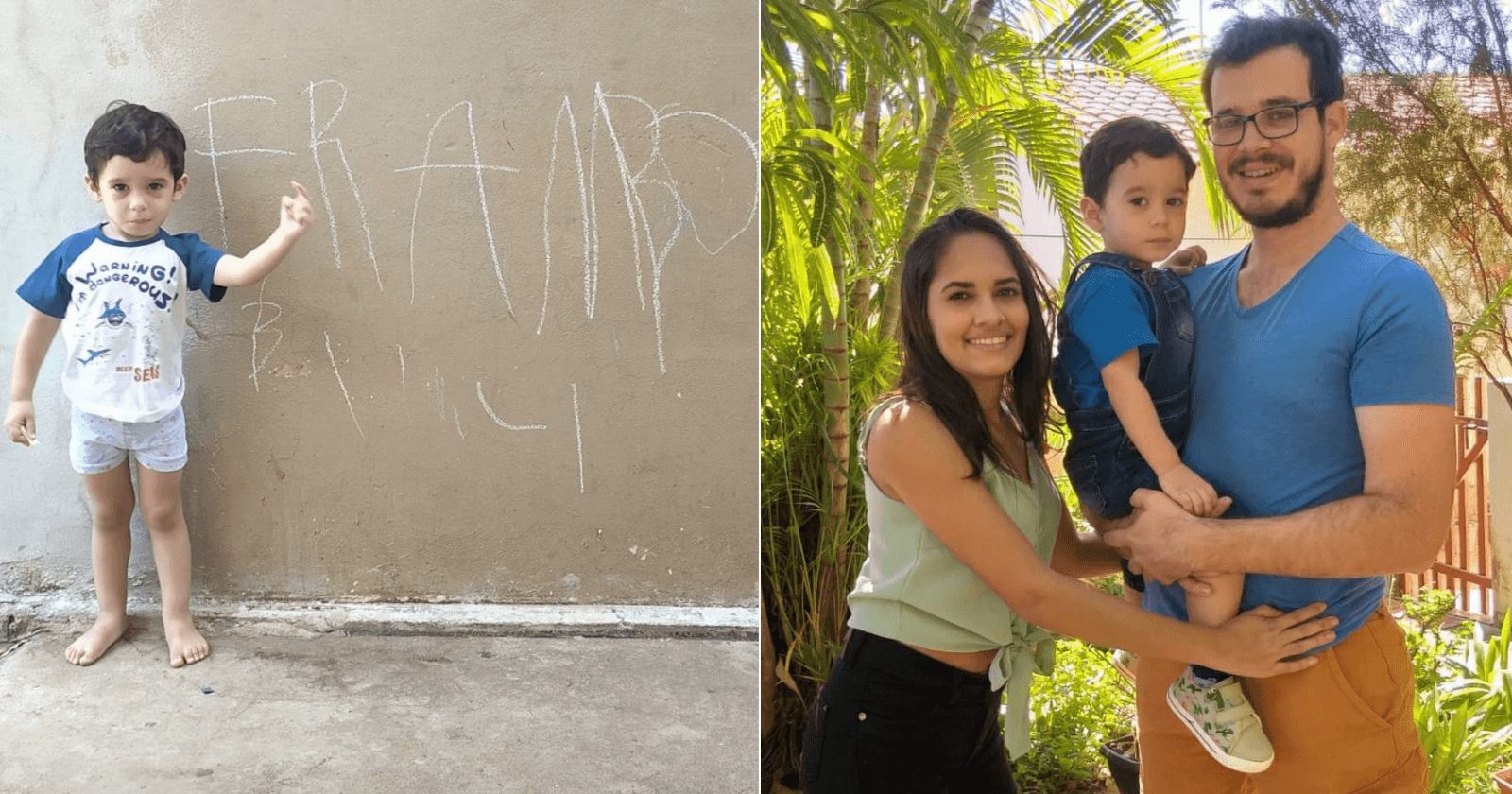 Com apenas 2 anos, menino encanta ao aprender a ler e escrever