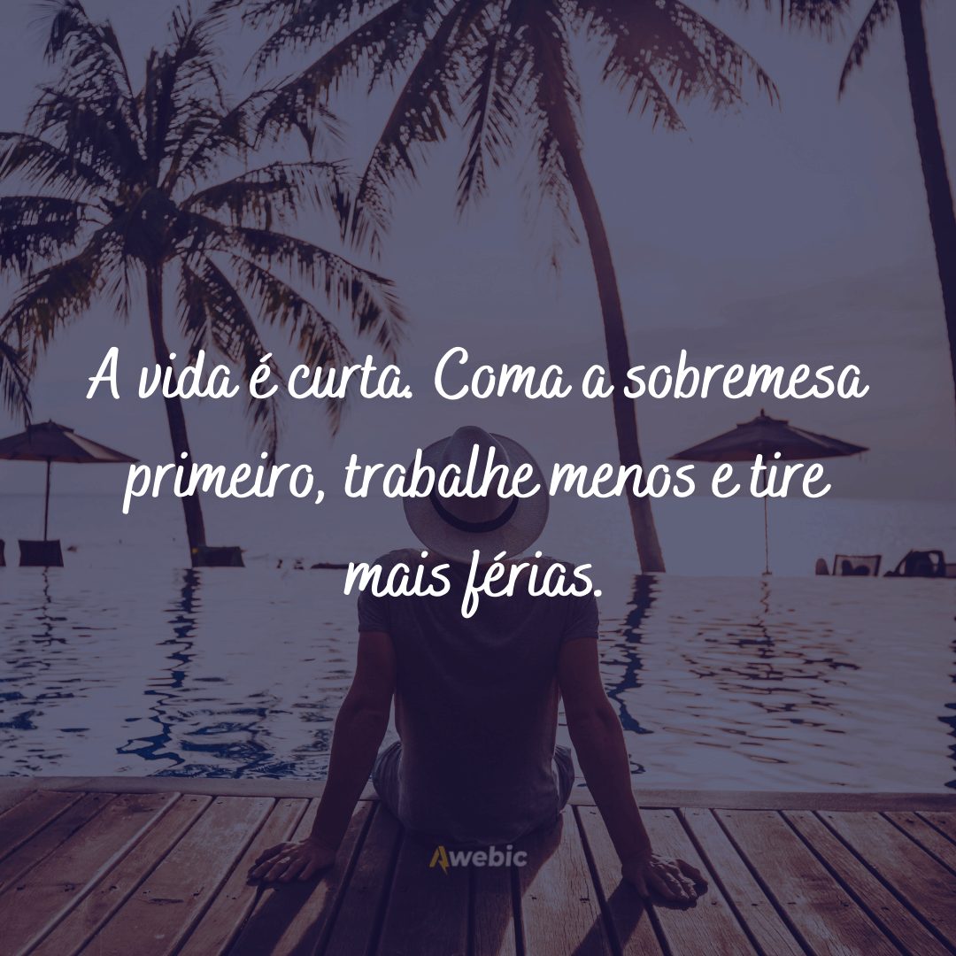 frases de férias