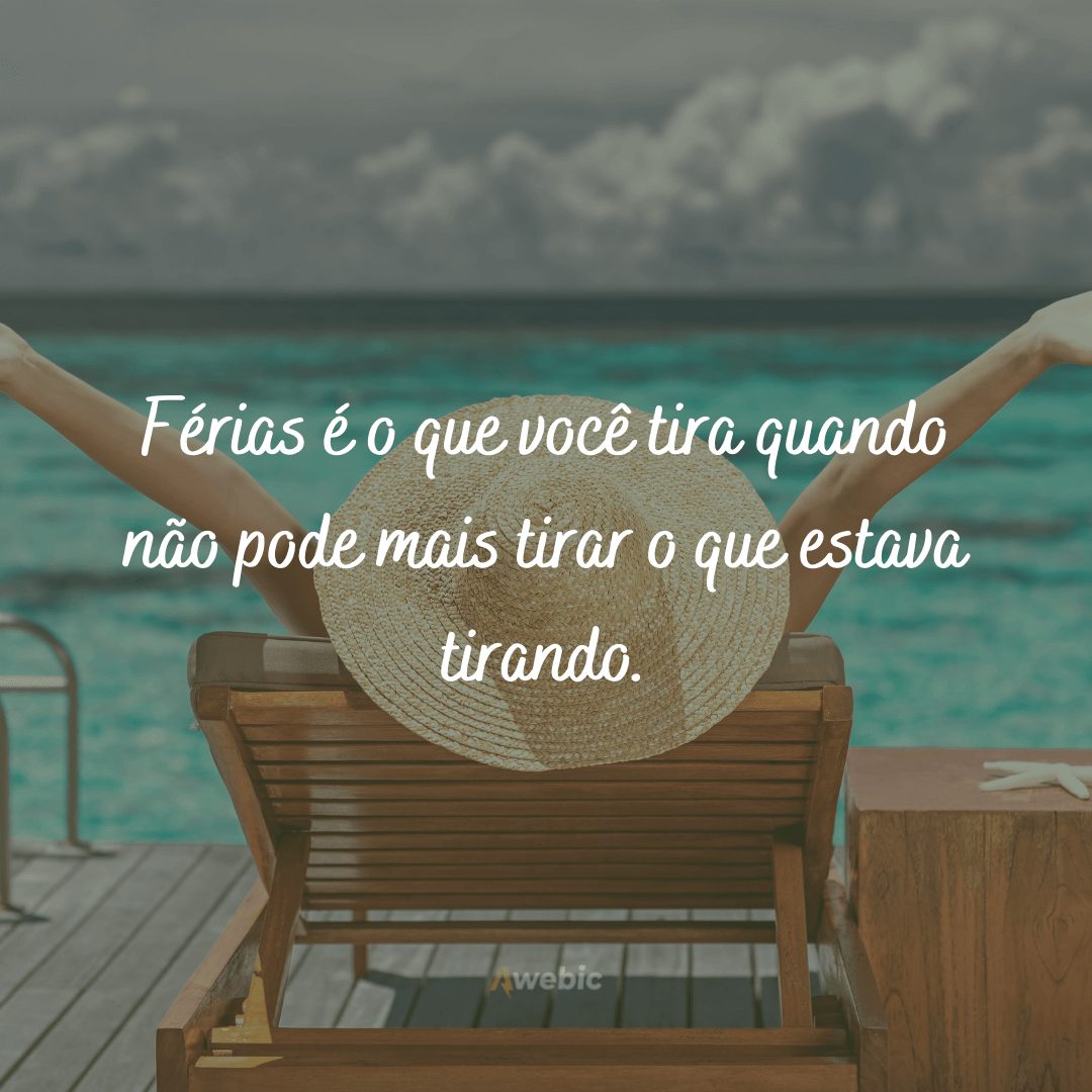 frases de férias