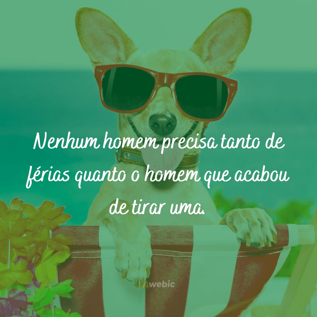 frases de férias