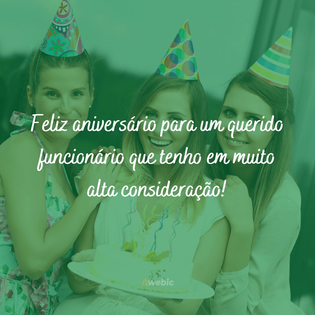 aniversário para funcionário