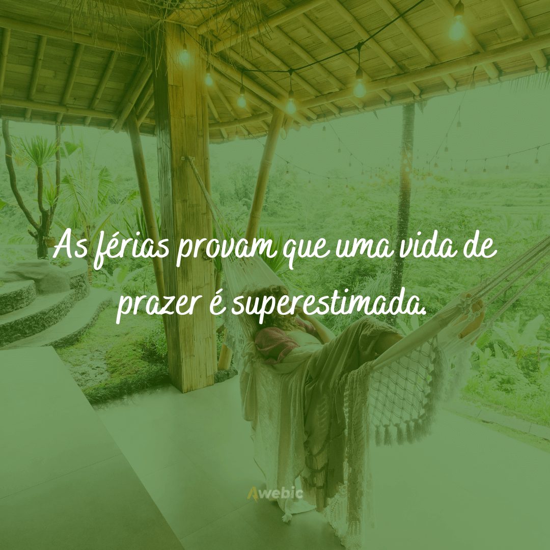 frases de férias