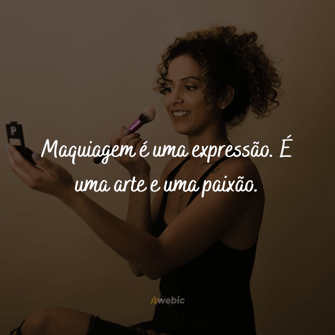 frases de maquiagem