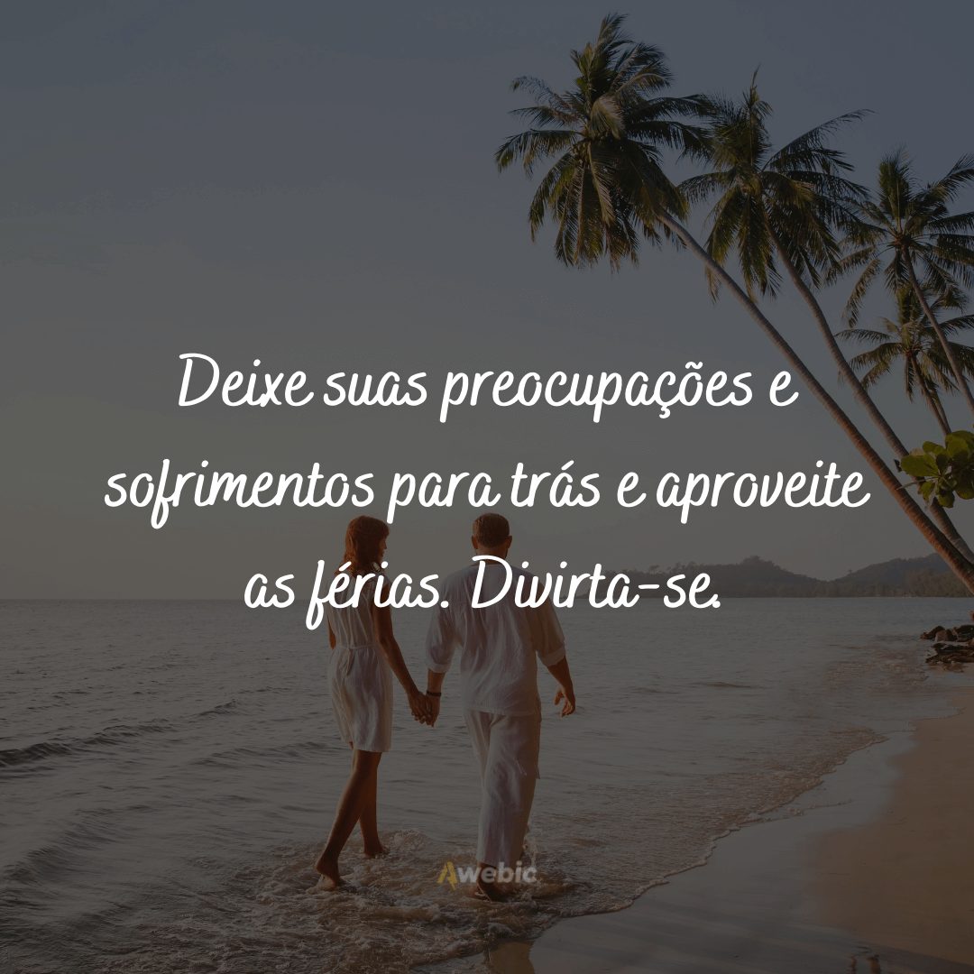 frases de férias