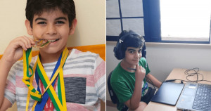 Com apenas 13 anos, menino é aprovado em 1° lugar no curso de Direito