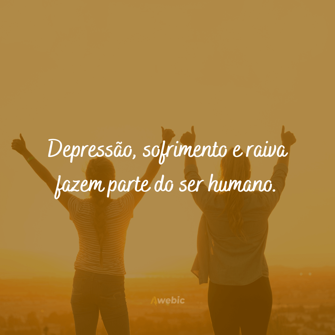 Frases sobre depressão para conscientizar