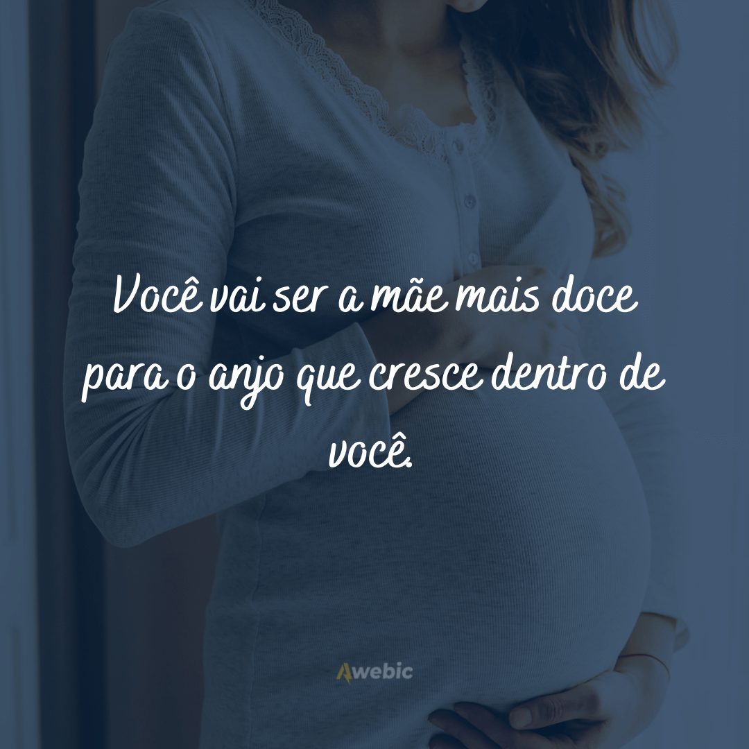 mamãe para bebê na barriga