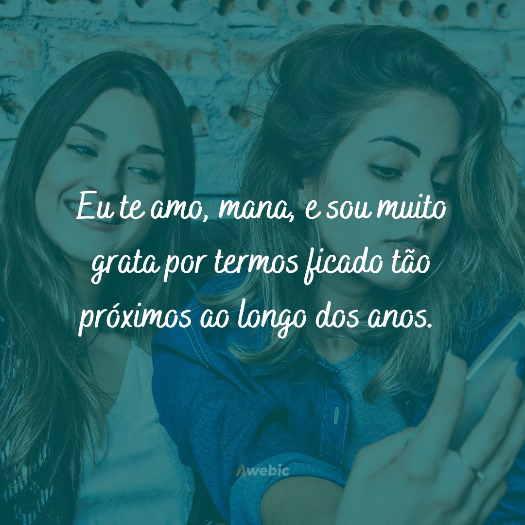 Frases de amor para irmã