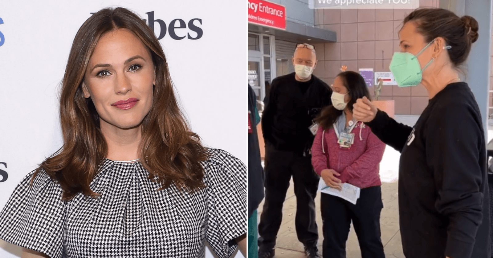 Jennifer Garner, atriz de “De Repente 30”, acolhe equipe médica de forma doce e inspiradora