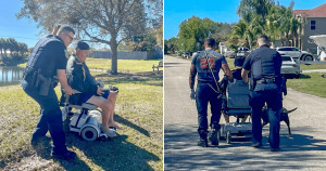 Cachorro consegue salvar vida de dono cadeirante que se afogava em lago