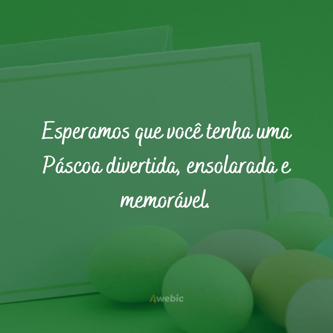 Frases para cartão de Páscoa