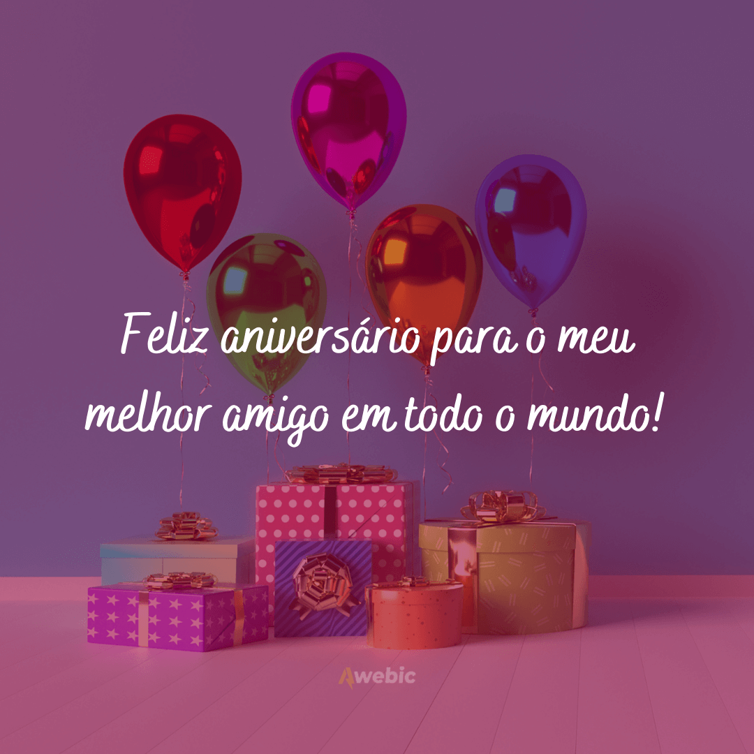 frases de aniversário com emoji