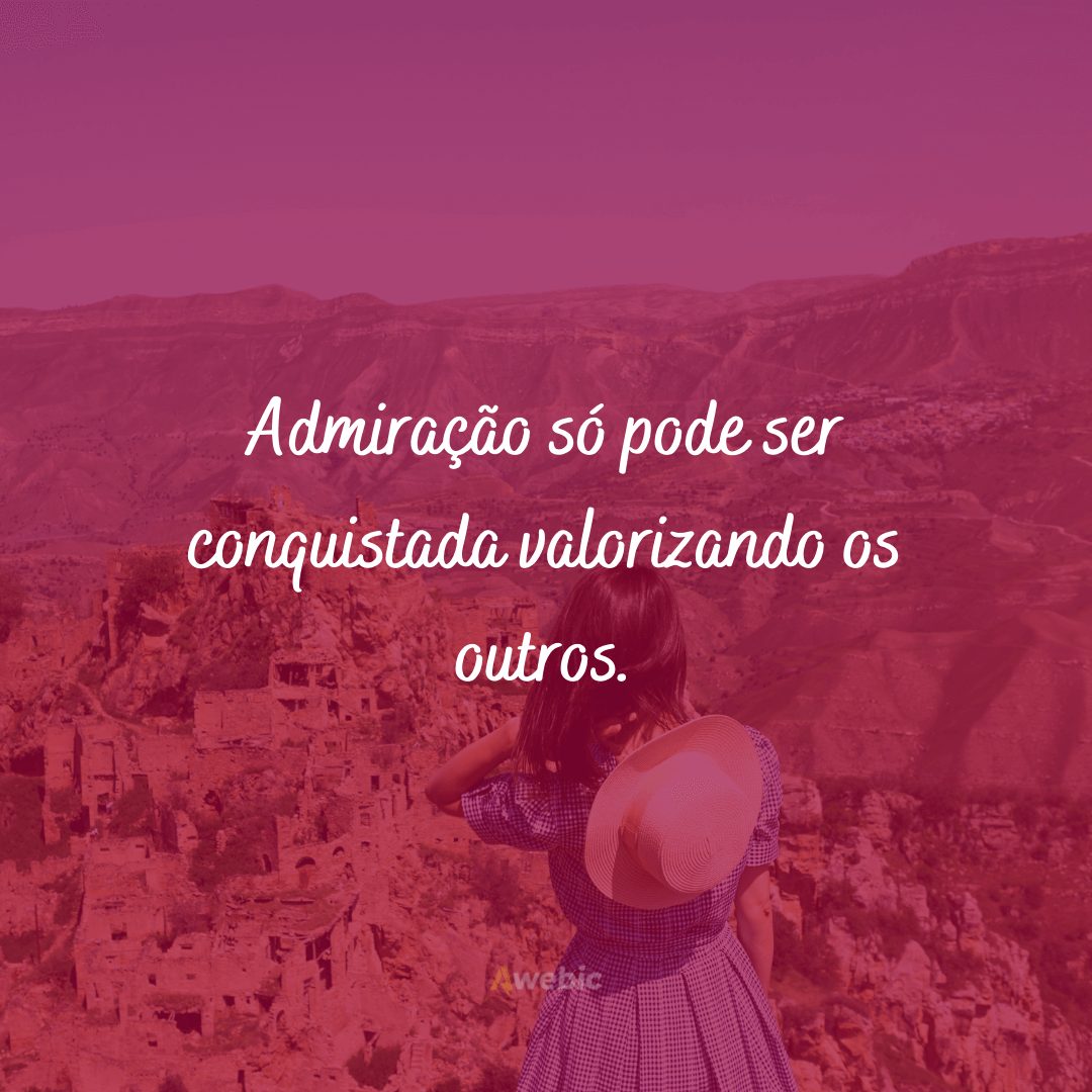 frases de admiração