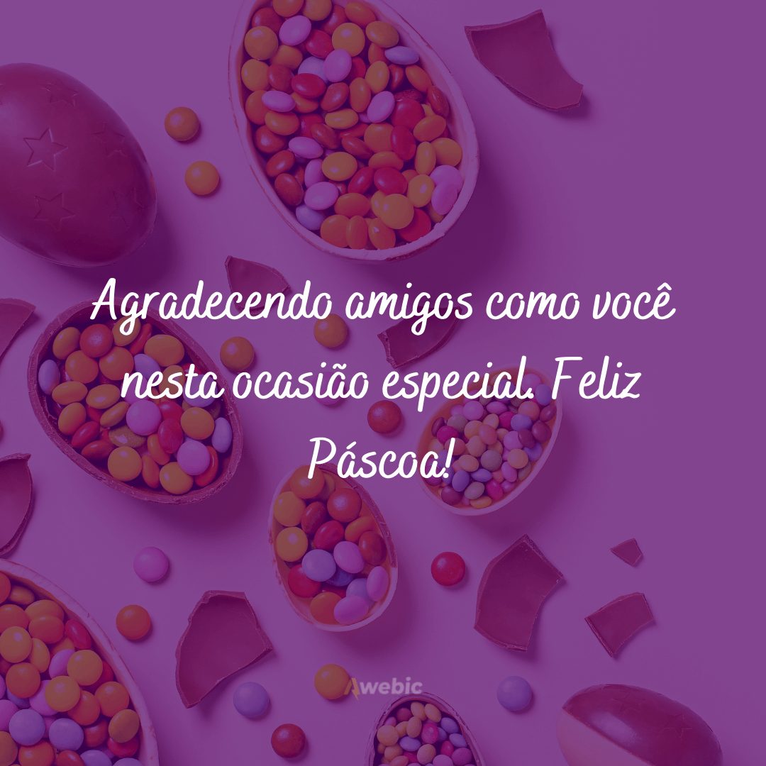 Frases para cartão de Páscoa