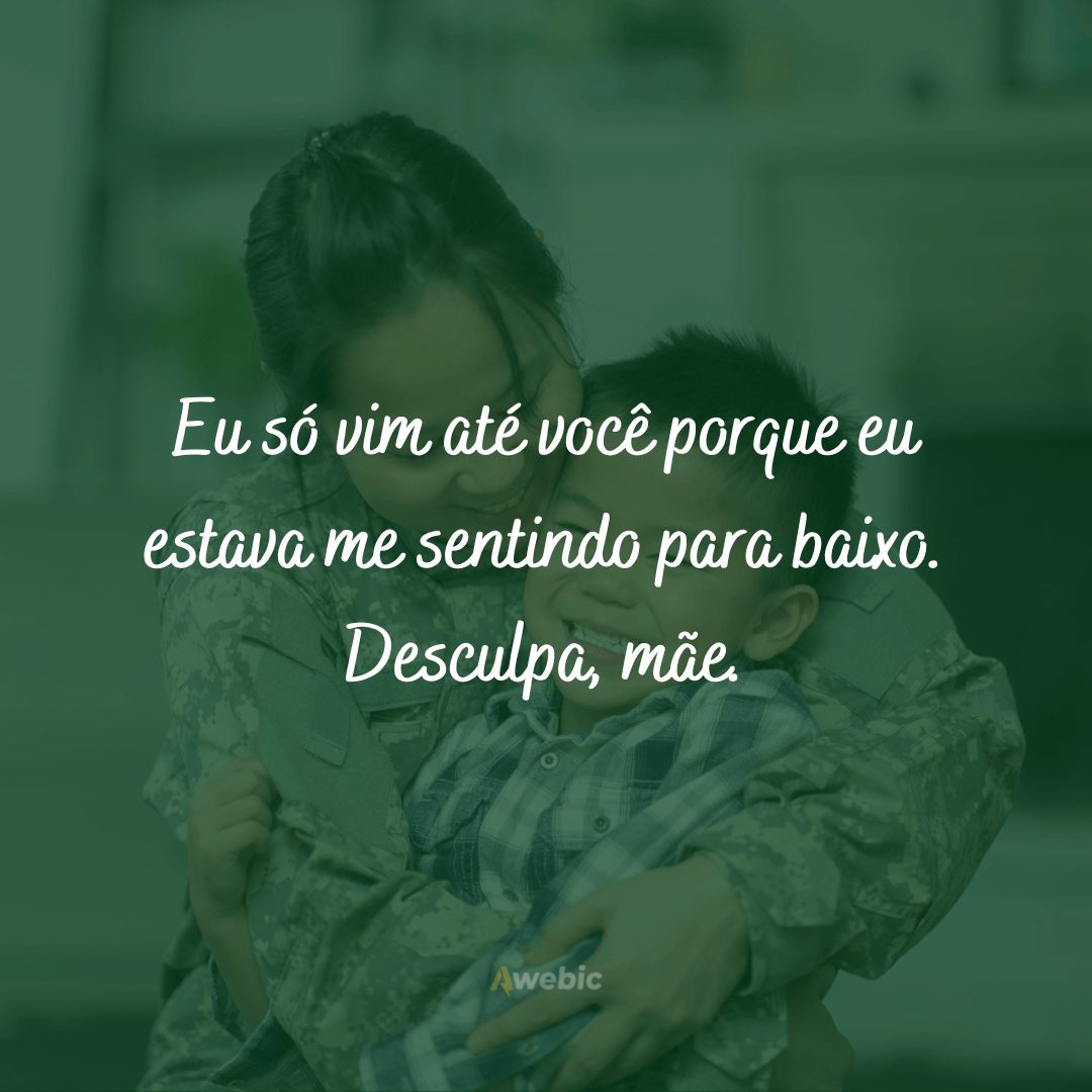 Frases de desculpas para mãe