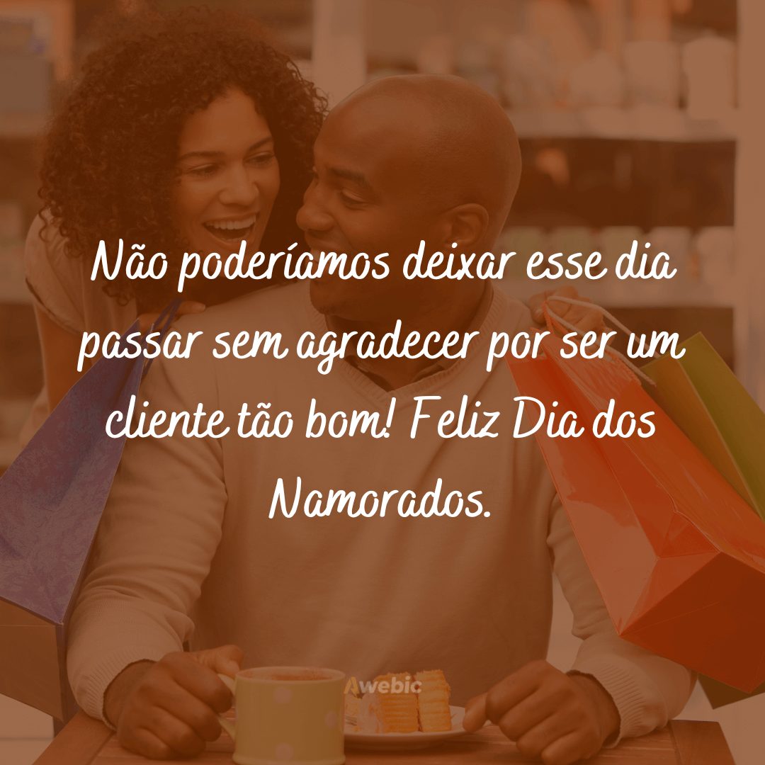 Frases de Dia dos Namorados para lojas