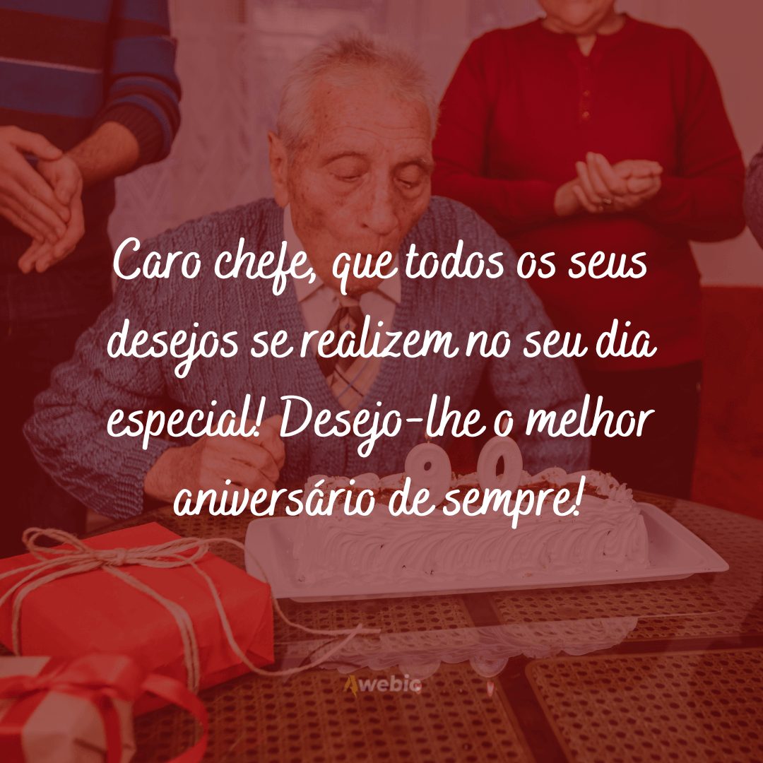 Frases de aniversário para chefe