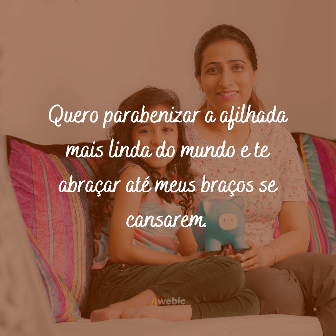 Frases de aniversário para afilhada