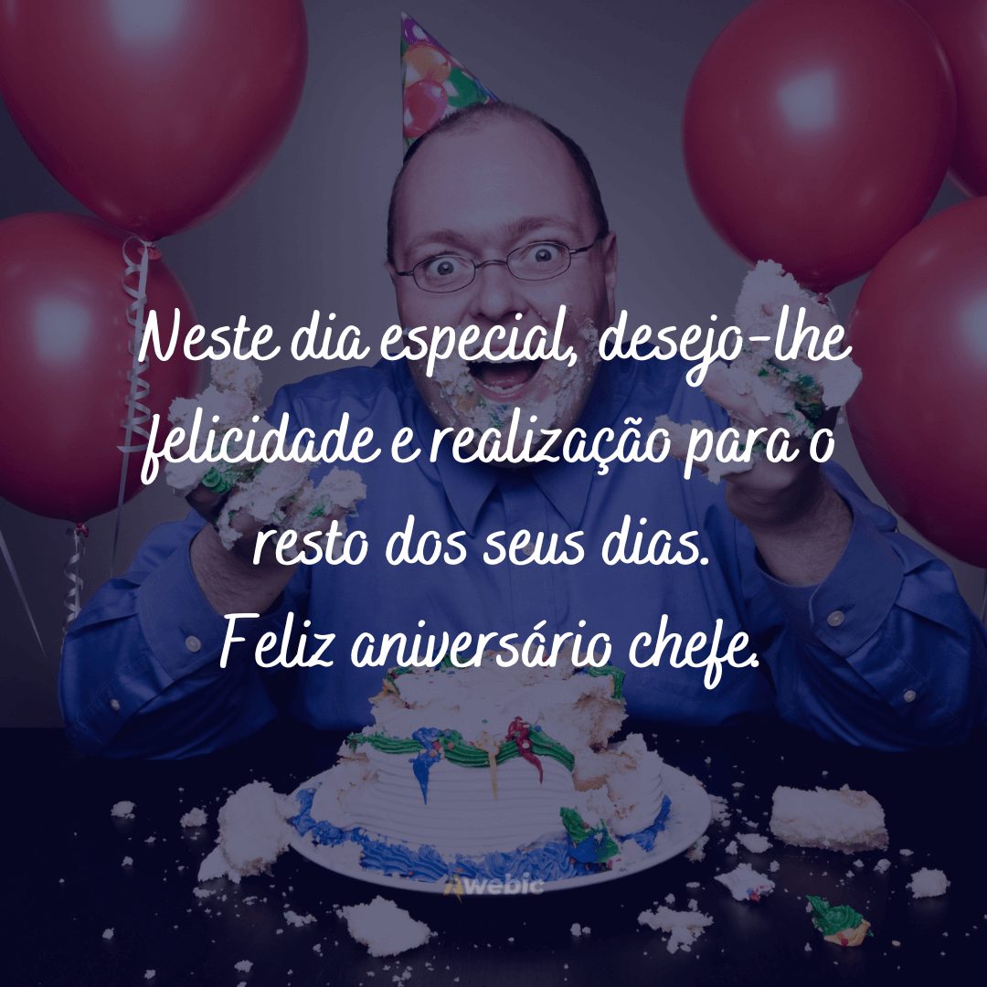 Frases de aniversário para chefe