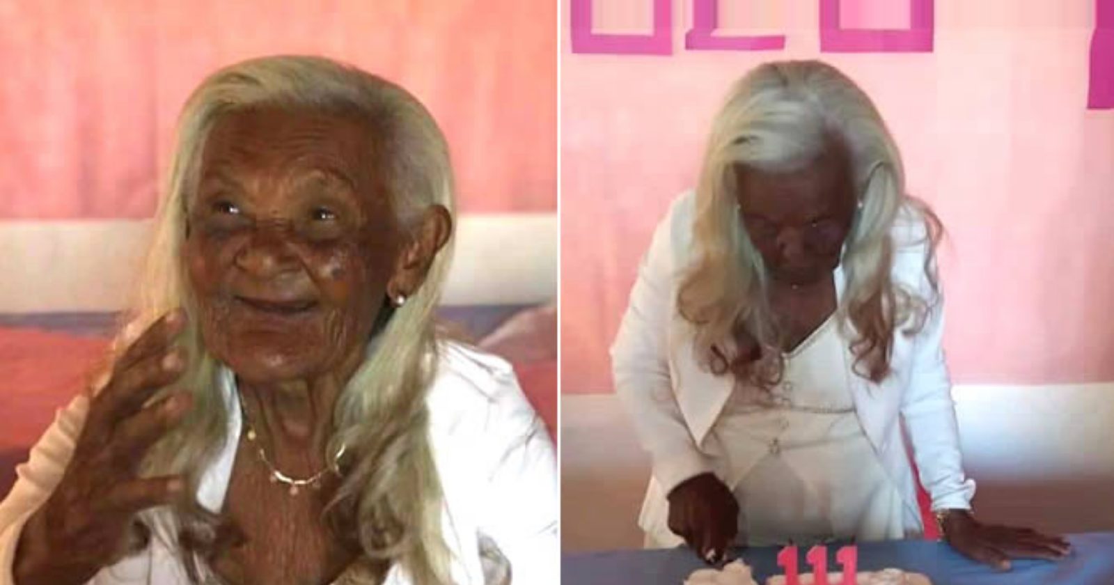 Parabéns para você! Idosa comemora 111 anos de vida cheia de animação