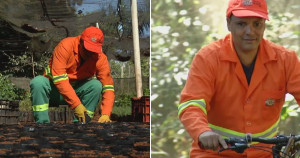 Jardineiro cego recebe ajuda de amigos e realiza sonho de ser professor de braile