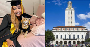 Gatinha se gradua em universidade com a dona e enche a internet de alegria