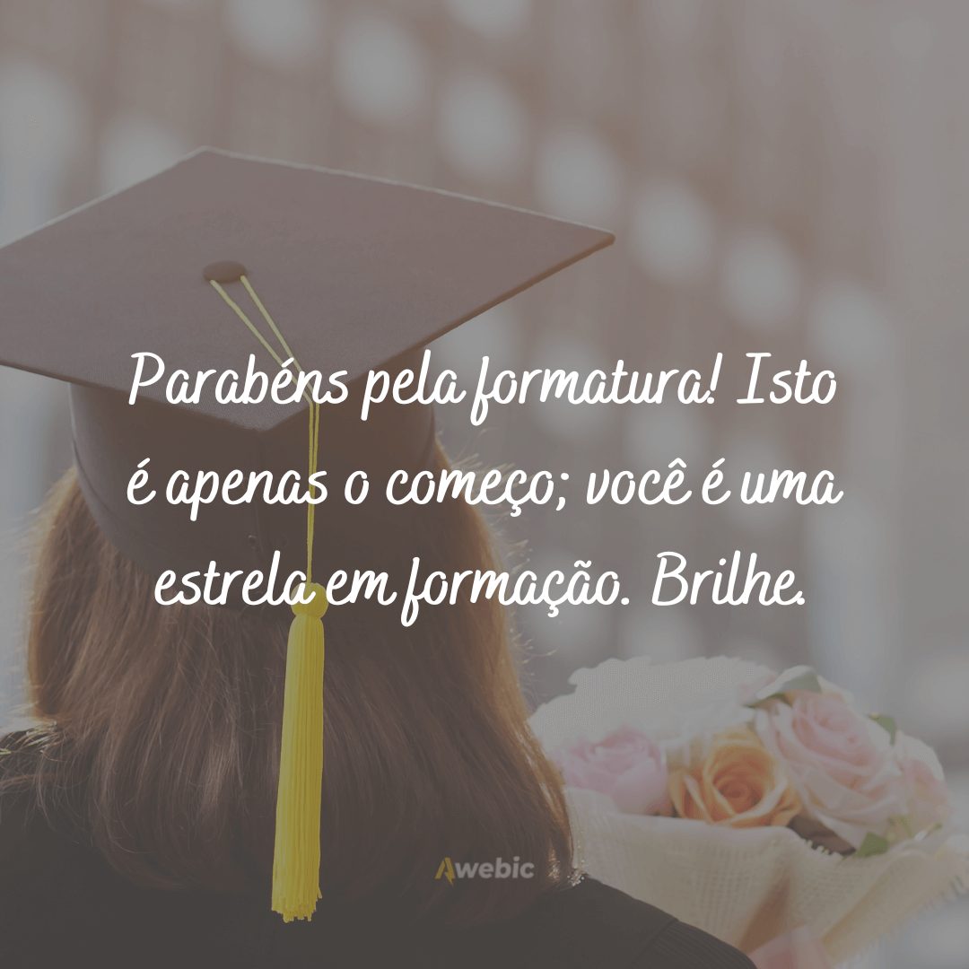 Frases de formatura para comemorar