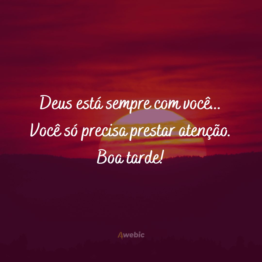 Frases bíblicas de boa tarde